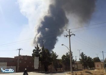 آتش‌سوزی مهیب در یک واحد پلیمر ‌در شهرستان گلپایگان