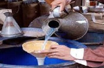 میزان مصرف نفت سفید در بازه زمانی ۱۰ سال گذشته از سال ۹۱ تا ۱۴۰۱، میانگین توزیع در این منطقه ۳۴۴ میلیون لیتر بود