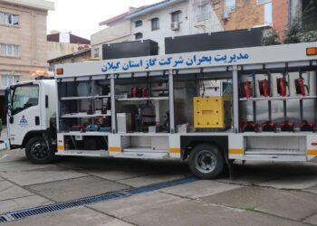 رونمایی از خودروی مدیریت بحران شرکت گاز استان گیلان