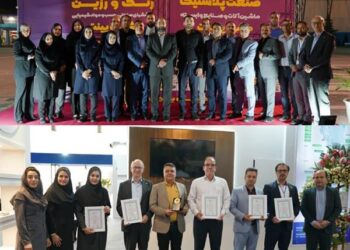 اهدای تندیس و لوح تقدیر نمایشگاه تخصصی مشهد به گروه صنایع پتروشیمی خلیج فارس