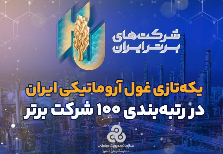 پتروشیمی نوری در رتبه‌بندی ۱۰۰ شرکت برتر