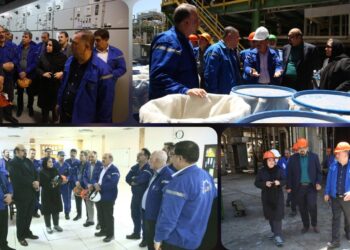 بازدید اعضای هیئت مدیره پتروشیمی شازند از واحدهای تولیدی مجتمع