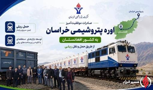 نخستین صادرات ریلی کود اوره خراسان به افغانستان