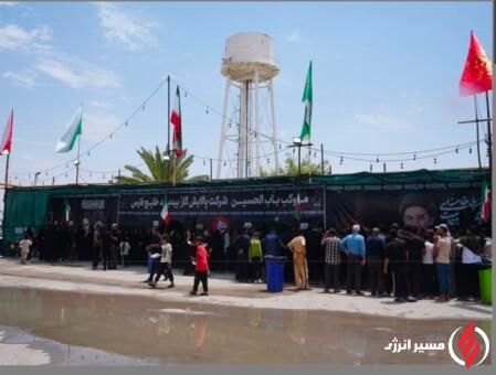 خدمت‌رسانی شبانه‌روزی موکب «باب‌الحسین (ع)» بیدبلند خلیج فارس به زائران اربعین