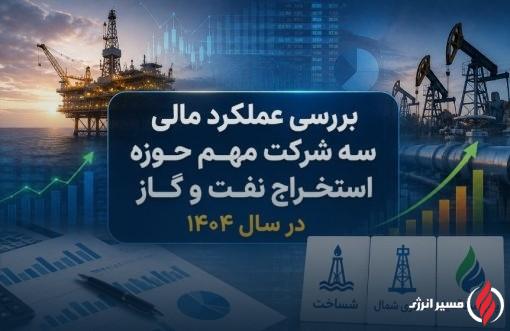بررسی عملکرد مالی سه شرکت مهم حوزه استخراج نفت و گاز در سال ۱۴۰۴